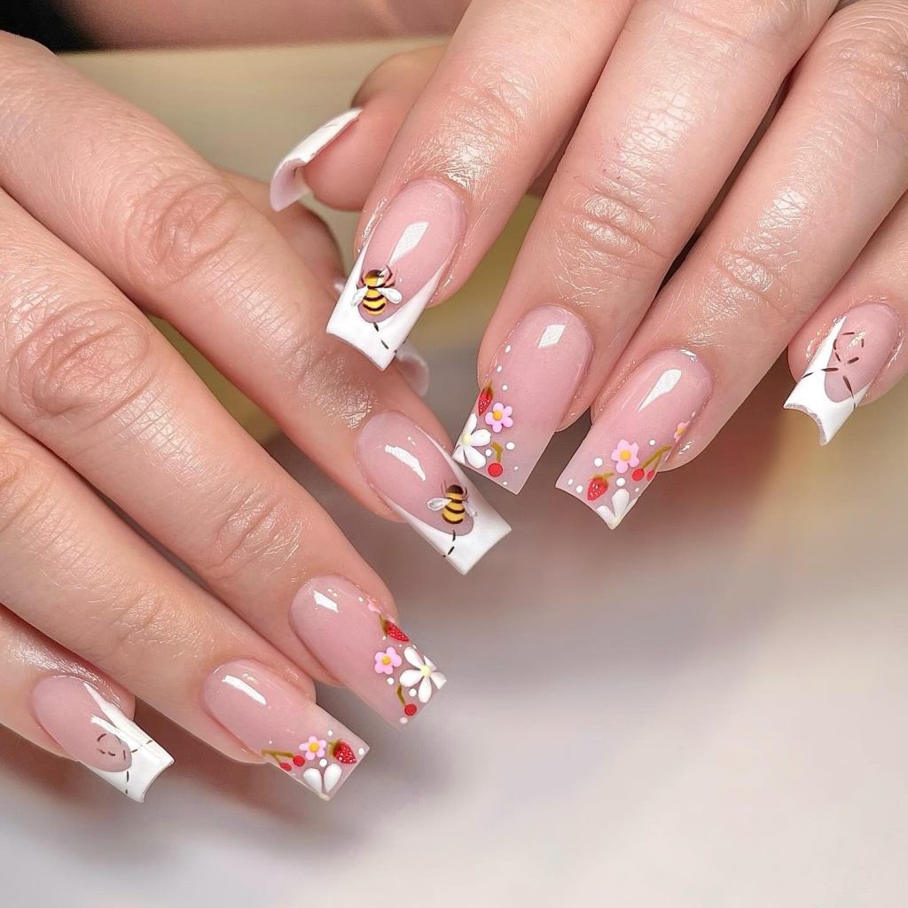 bee coffin nails