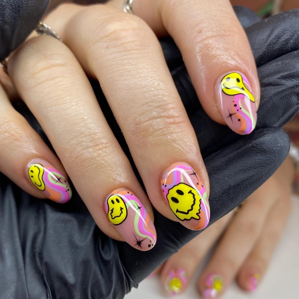 emoji summer nails