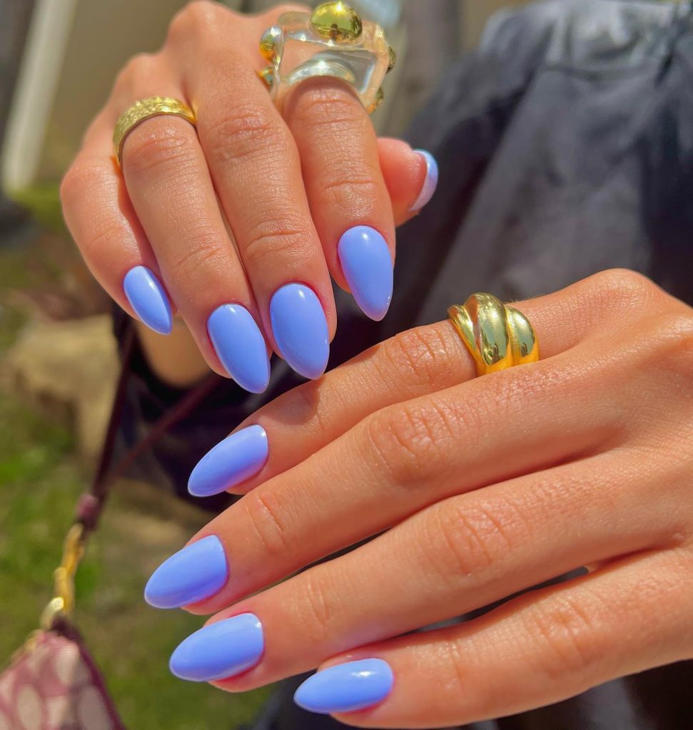 lavander solid nails
