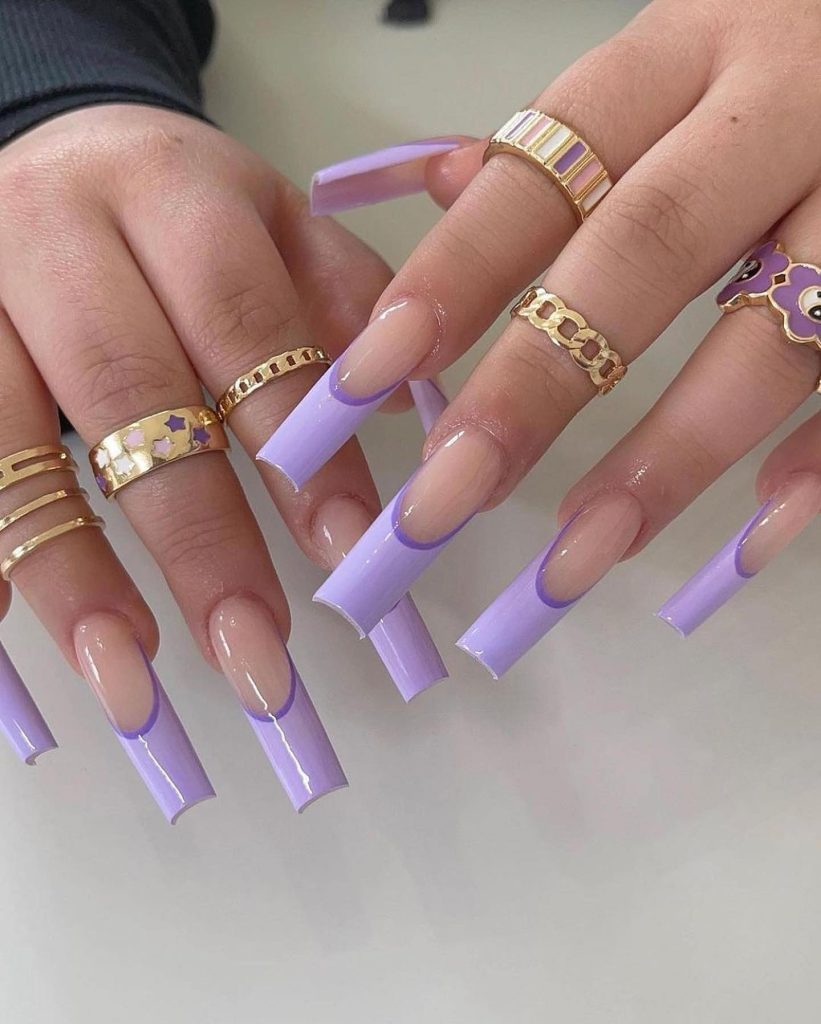 lavender acrylic nails