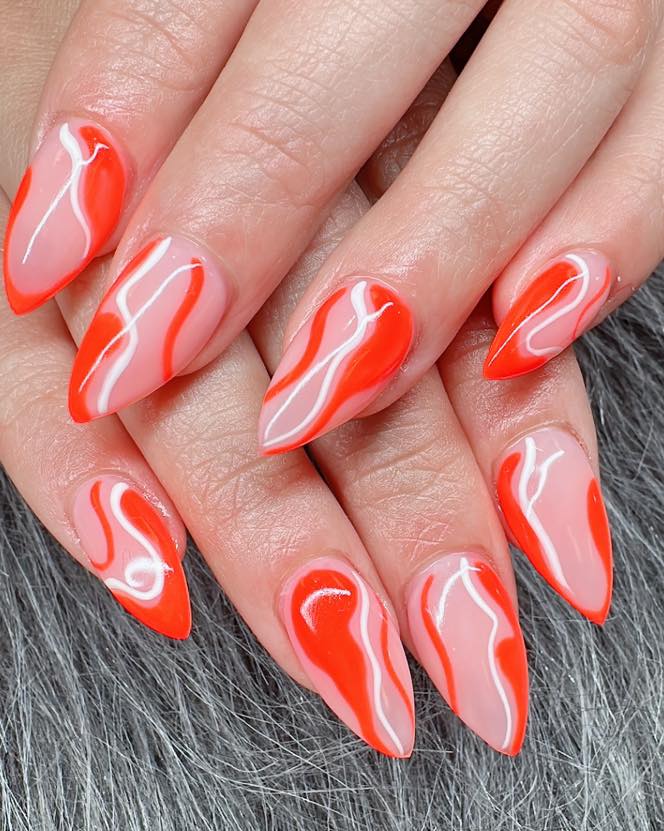 orange-swril-nails