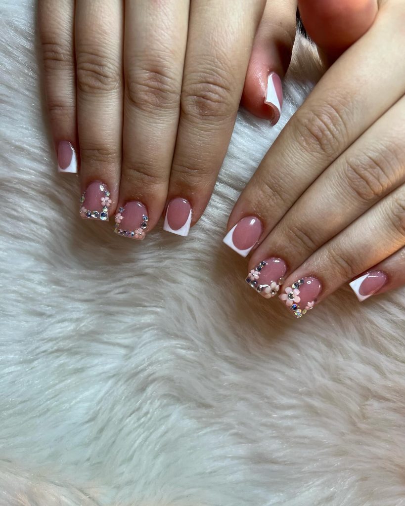 shortarcylic flower nail