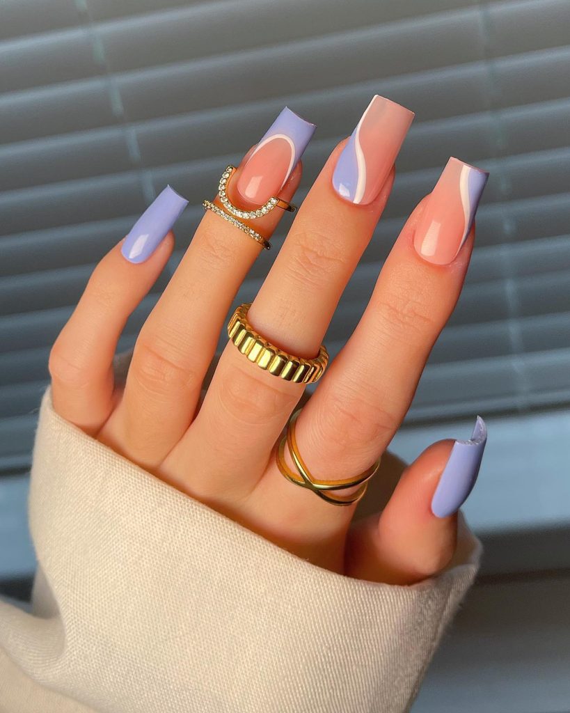 shortacrylic pastel nails