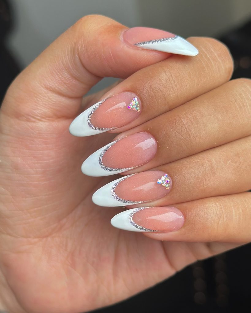 white frenchtip nails