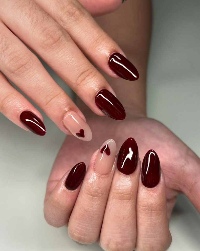 almond short nails