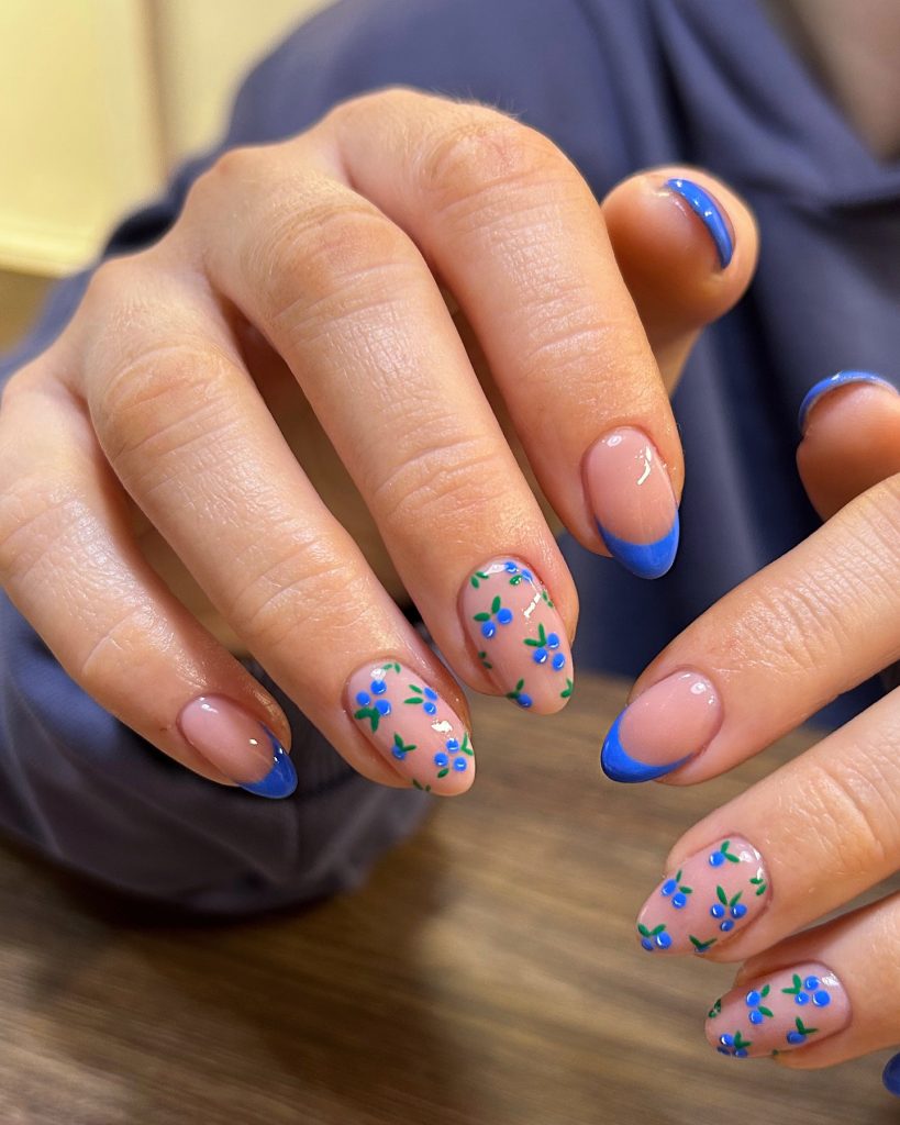 blue berry nails