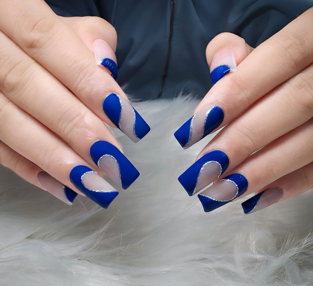 blue royal nails