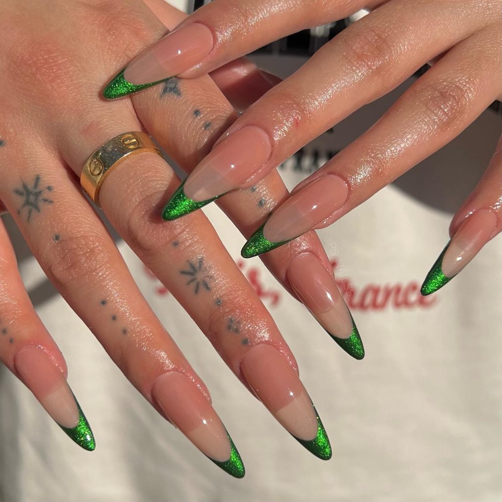 brown gel nails