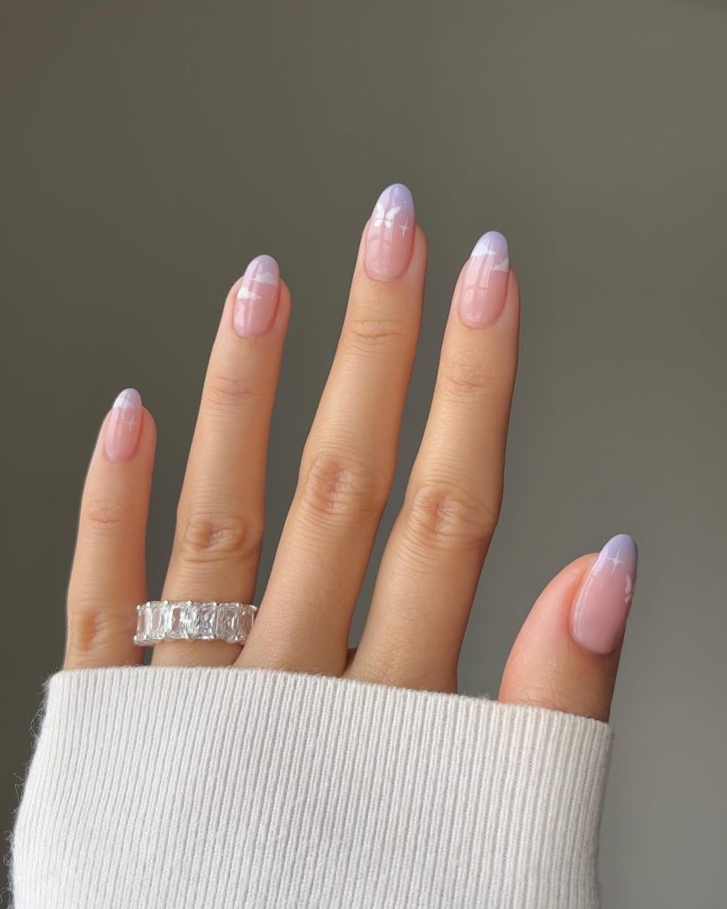 butterfly gel nails