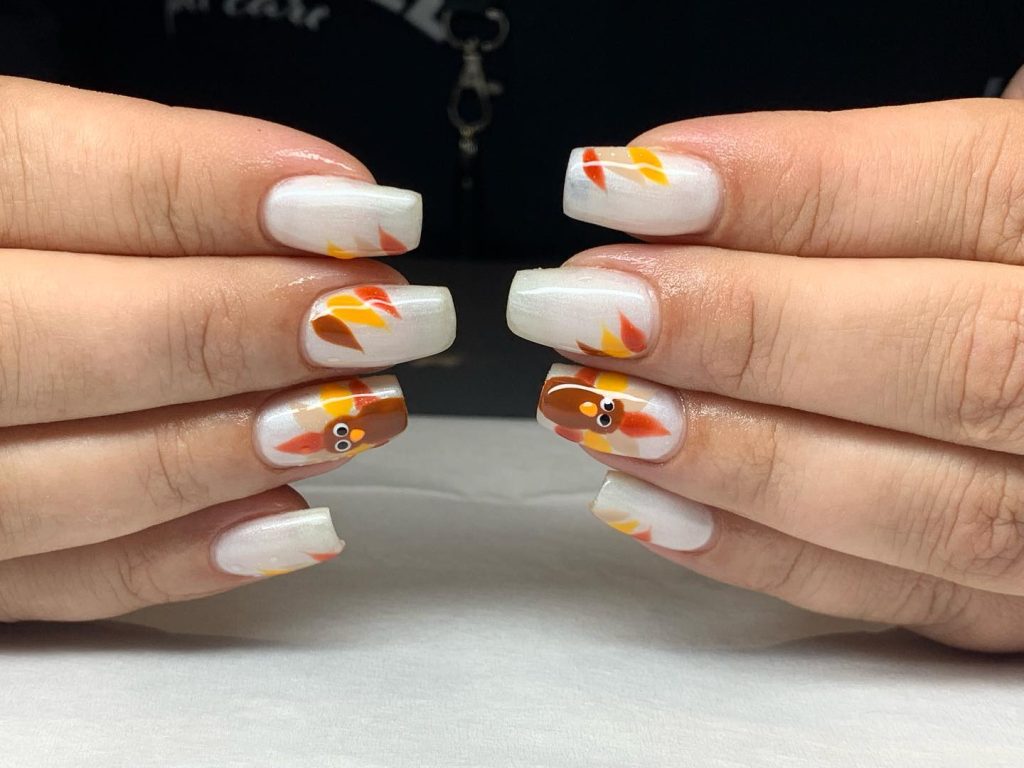 classy thankgiving nails