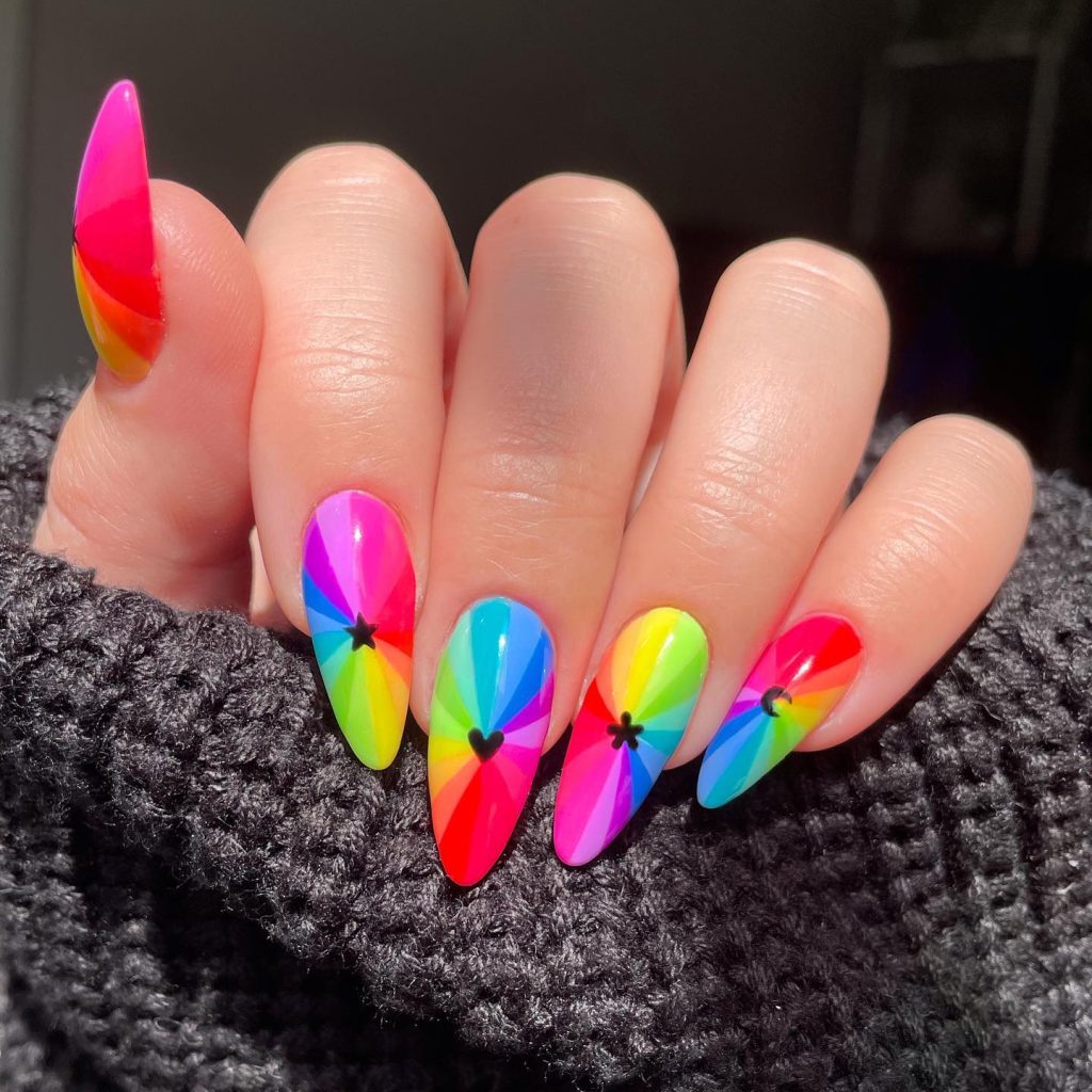 colorwheel nail design