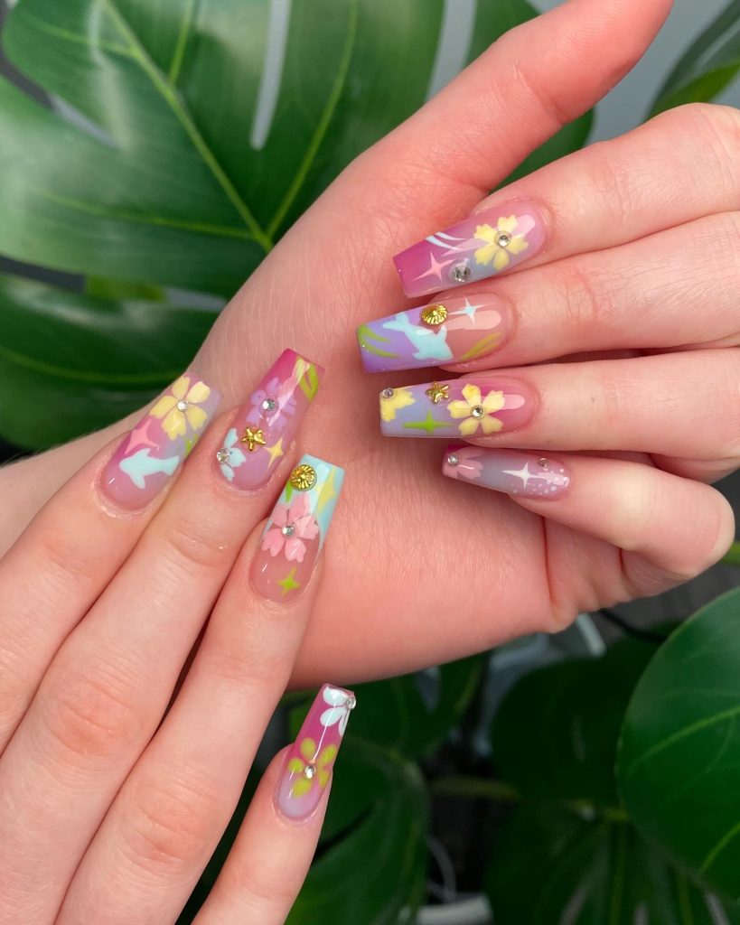 cute spring nails