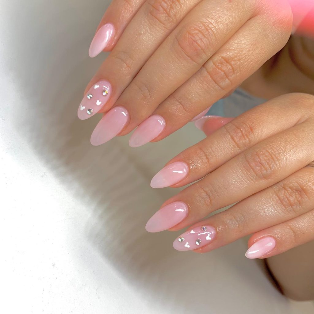 disney almond acrylic nails