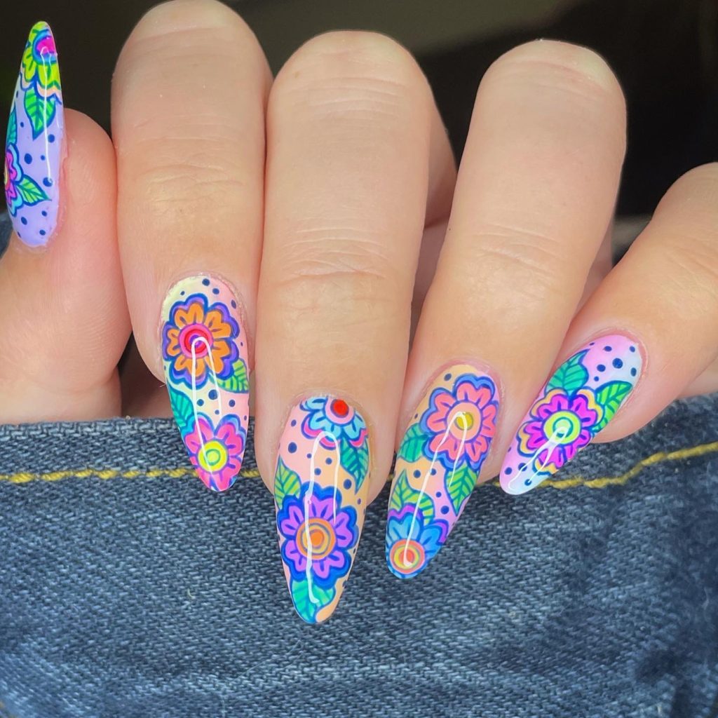 flower nail design