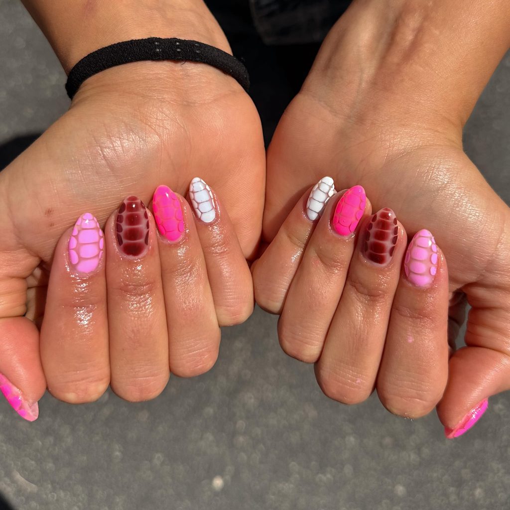 funky gel nails