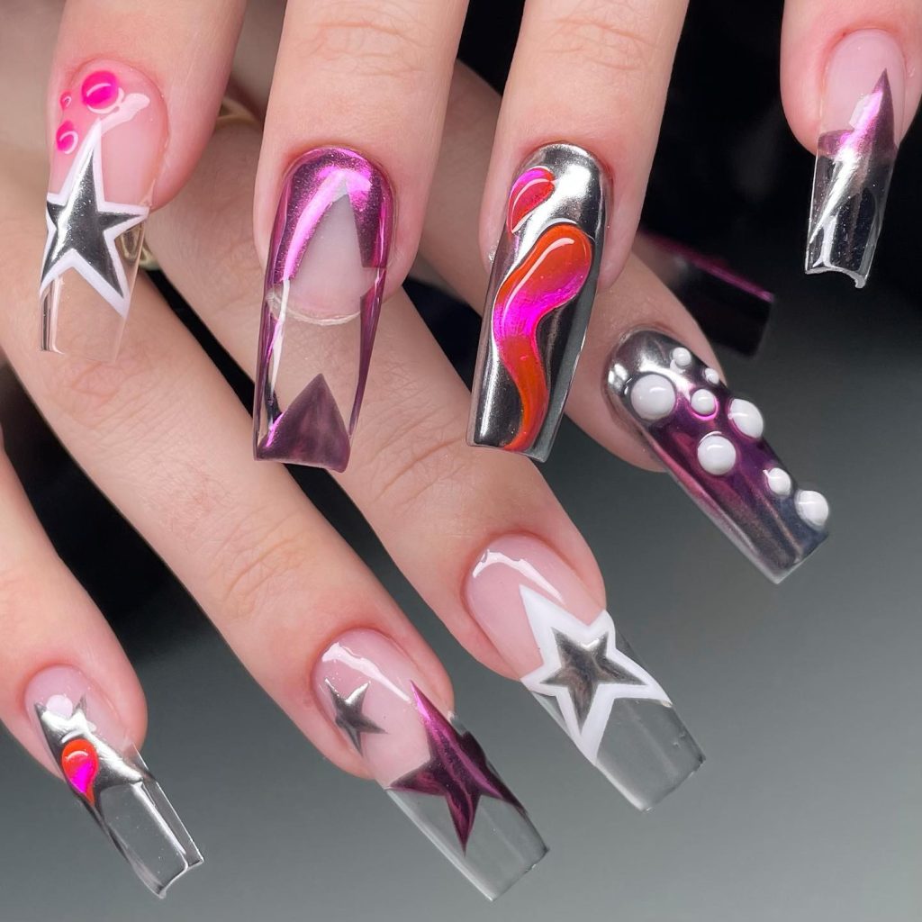 glass gel nails