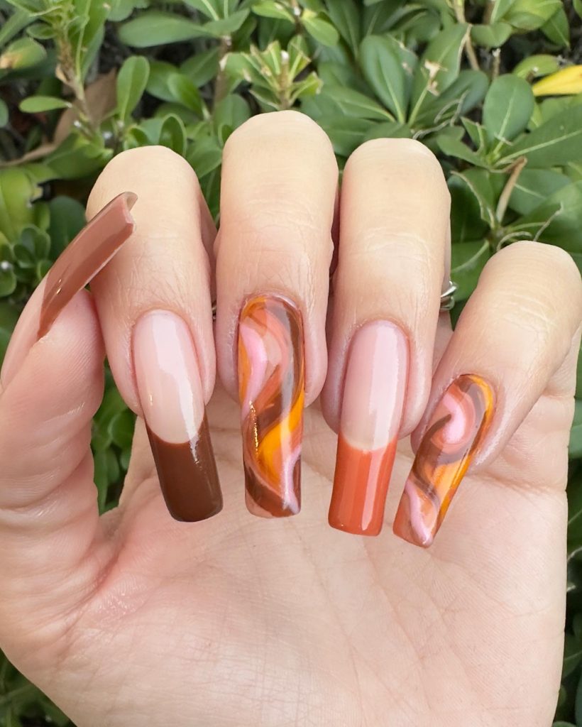 long thankgiving nails