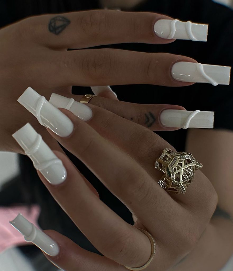 long white nails