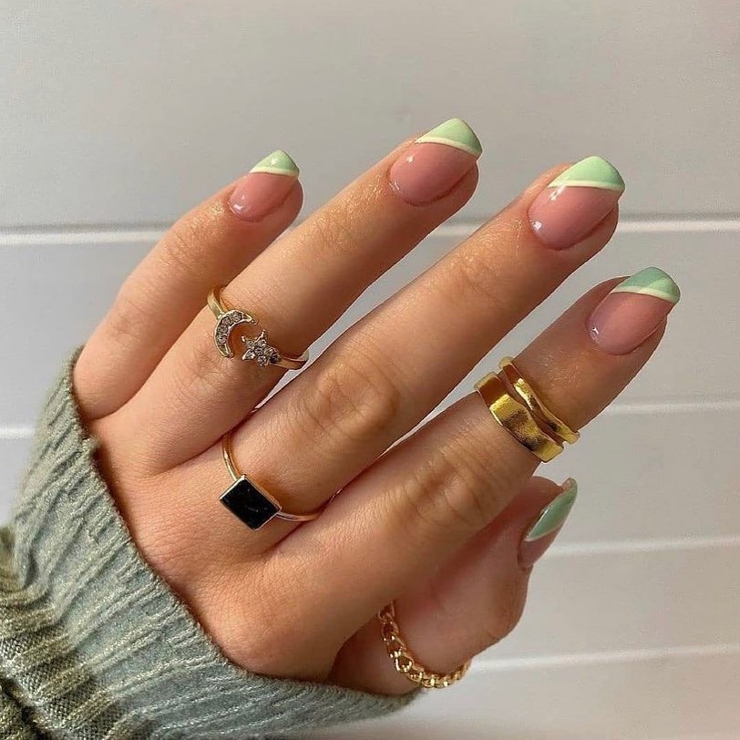 mintgreen short nail