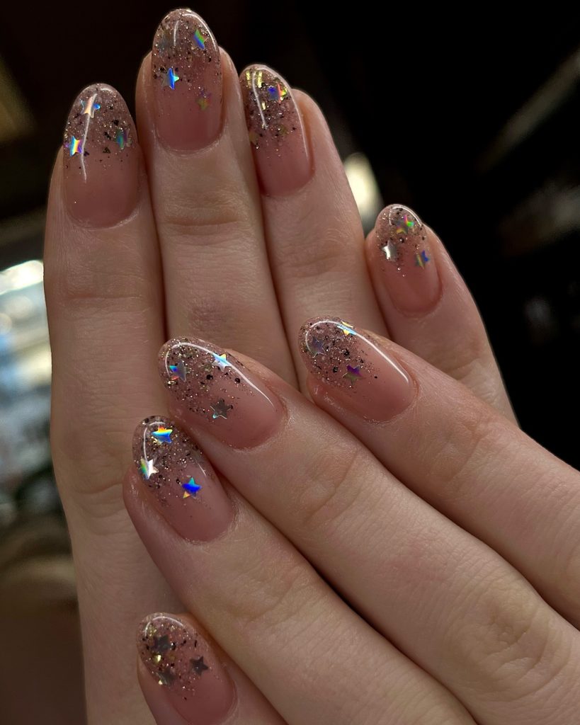 nude gel nails