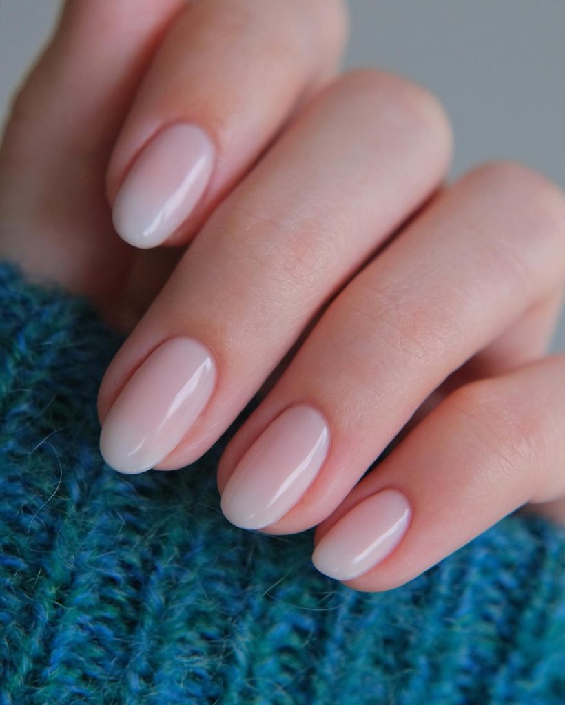 ombre natural nails