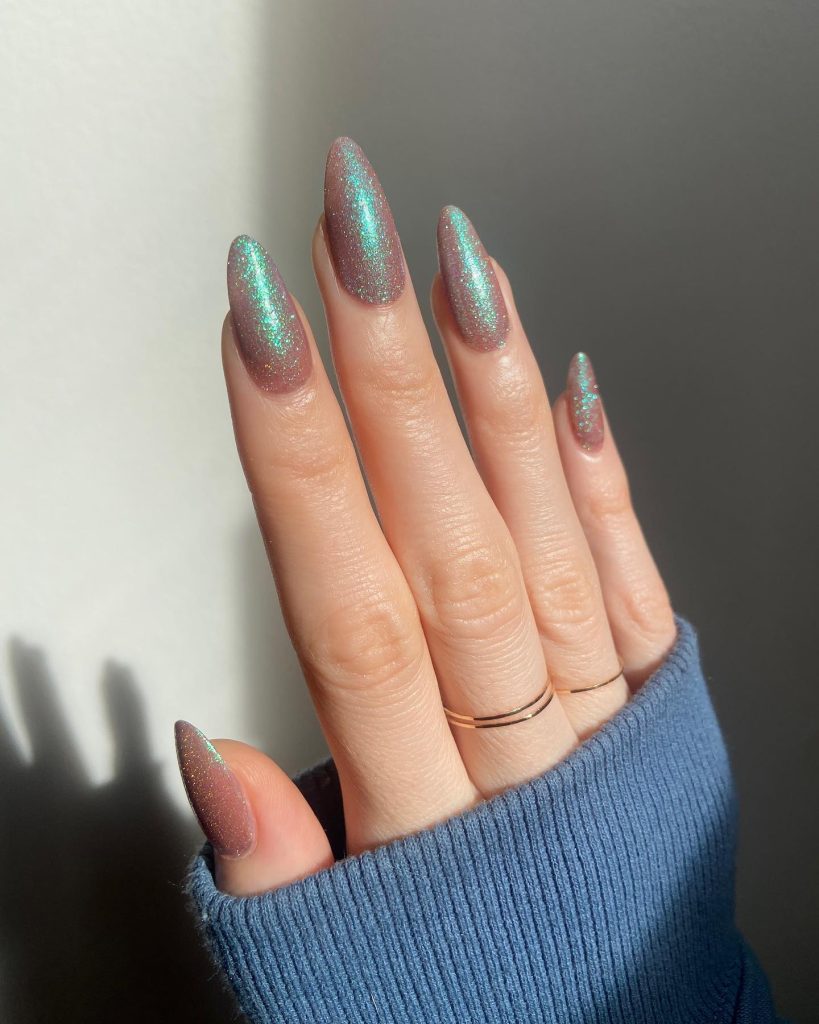 polish glitter nails