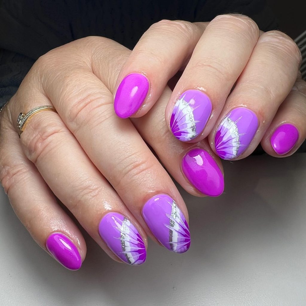 purple berry nails