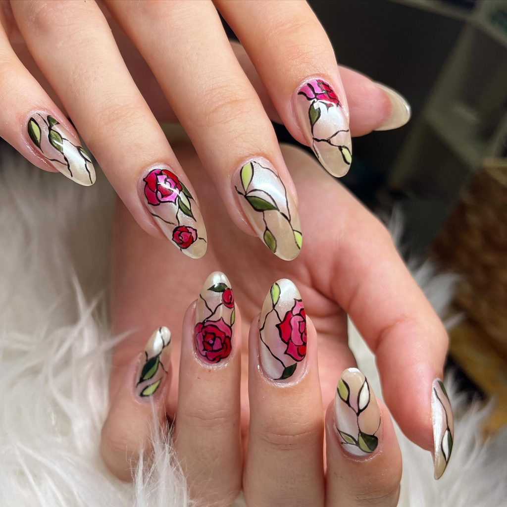 rose thankgiving nail