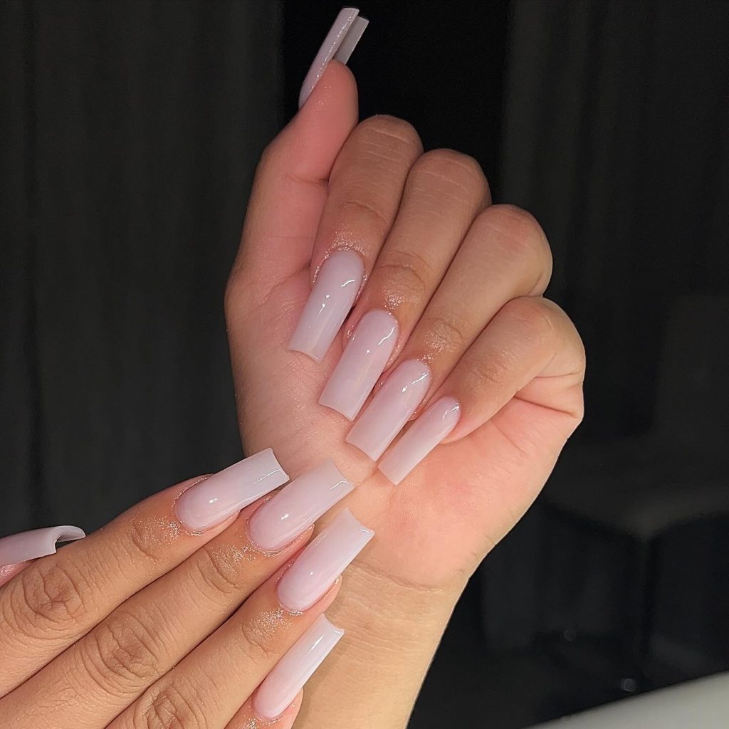 soft white nails