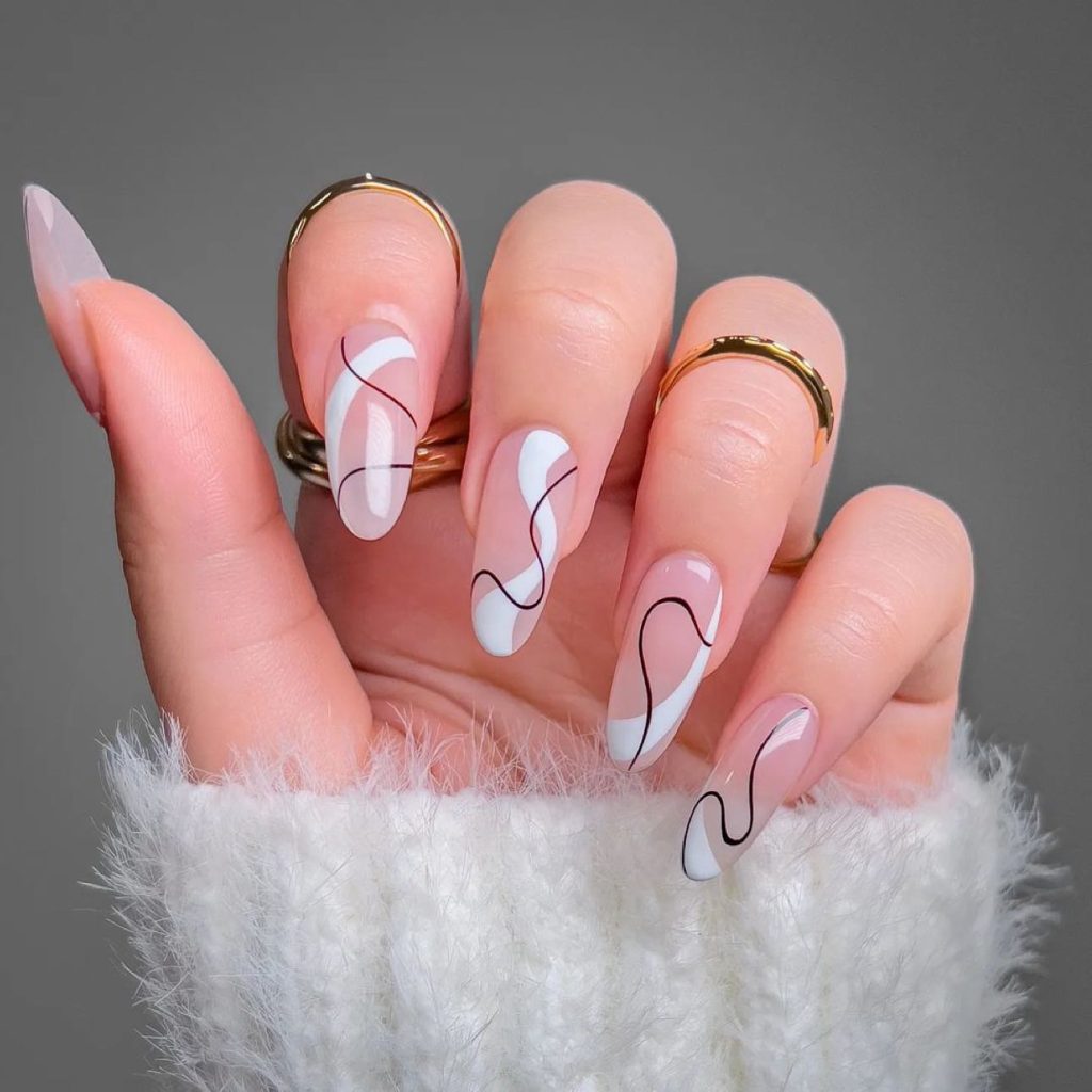 spring almond acrylic nails