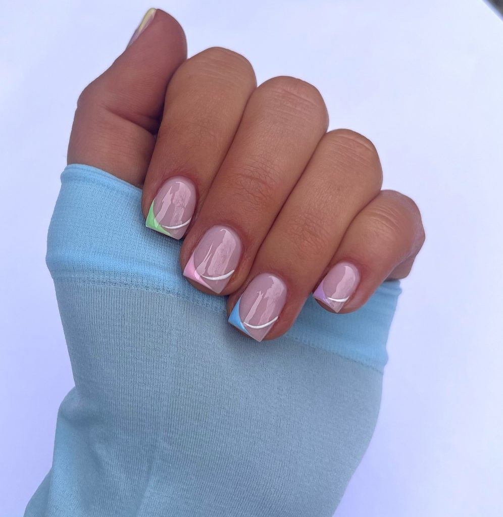 spring gel nails