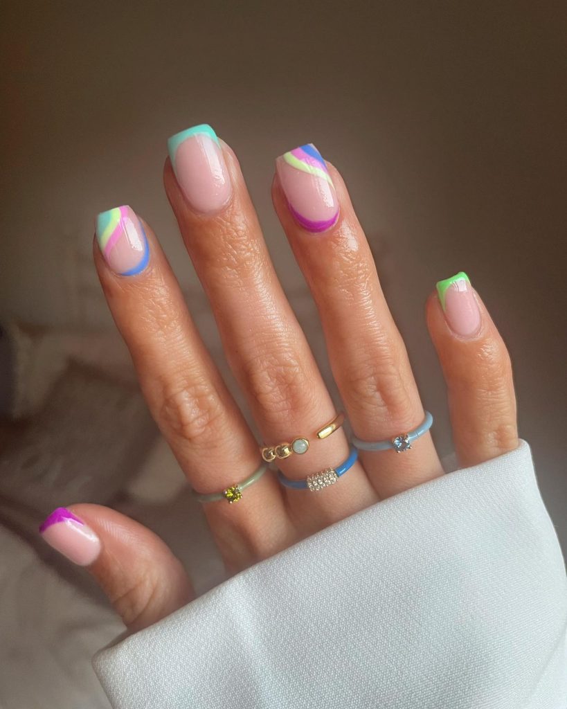 spring minimalist nail