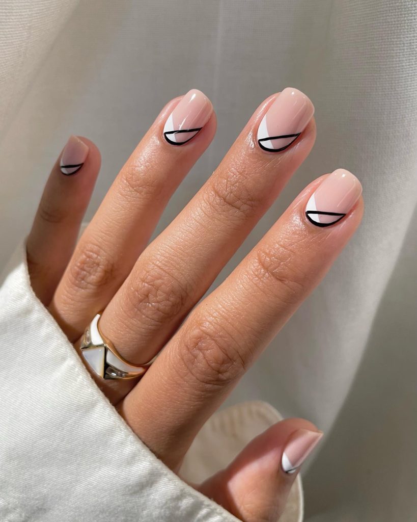 square minimalist nail