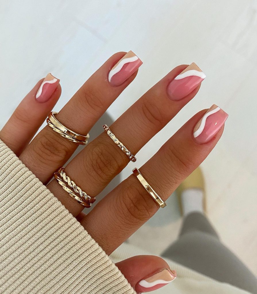 swirly natural nails