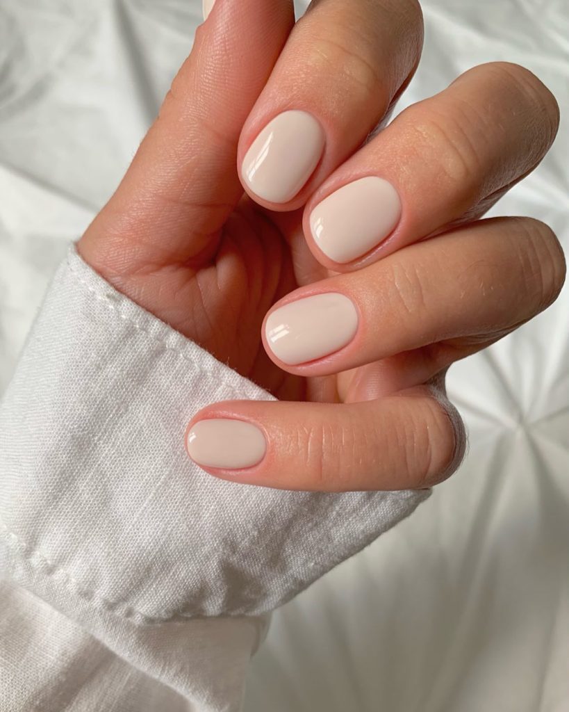 white natural nails