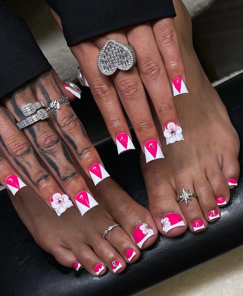 3d hand toe nails