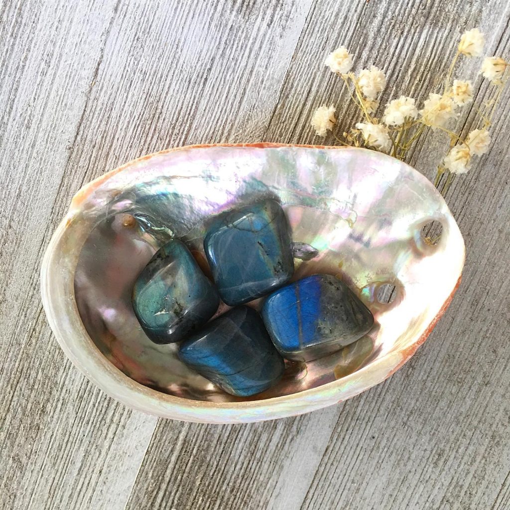 Labradorite crystal