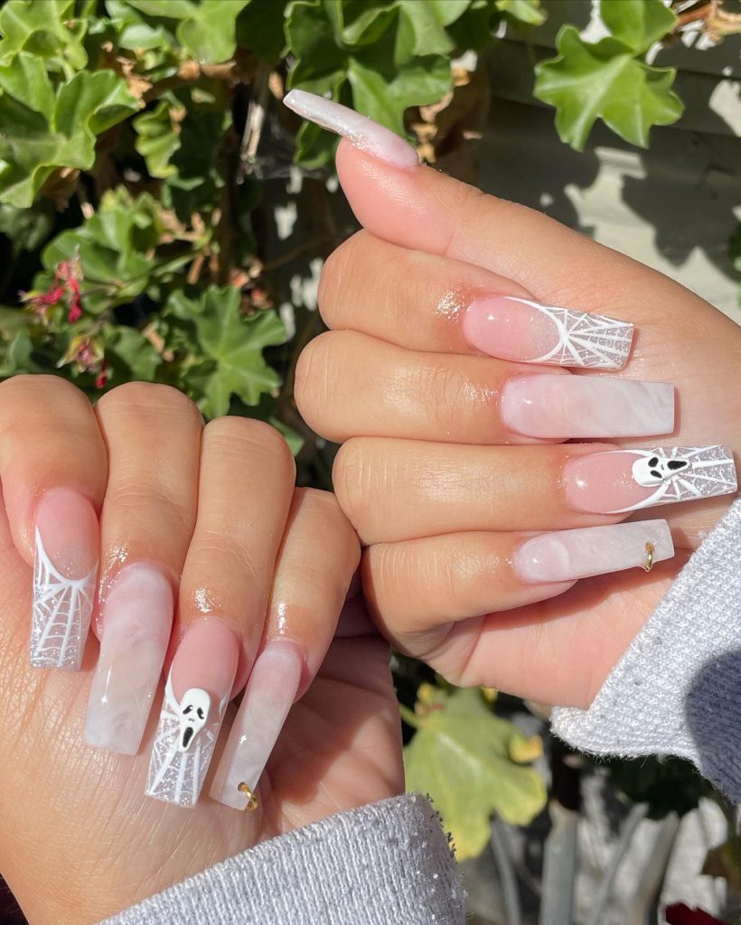 acrylic hallowen nails