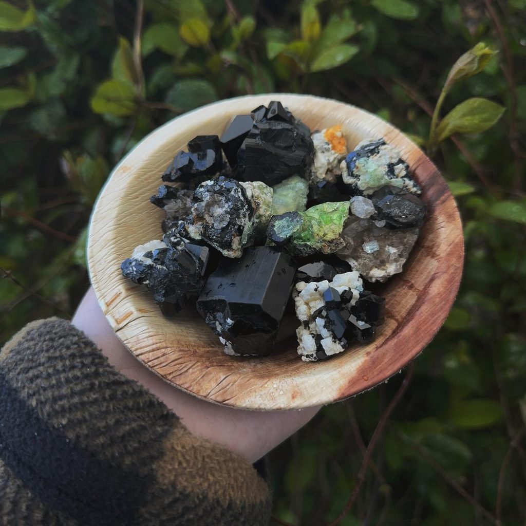 black tourmaline crystal