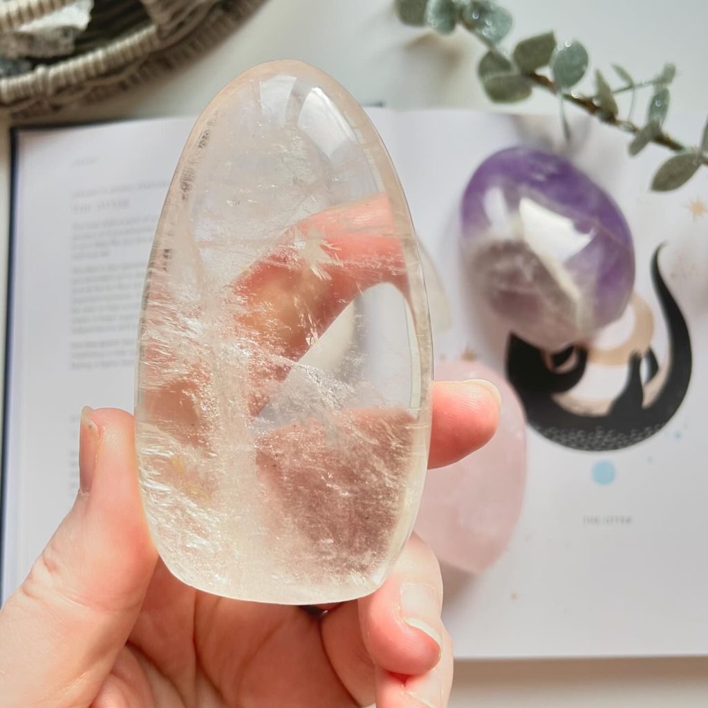 clear quartz crystal