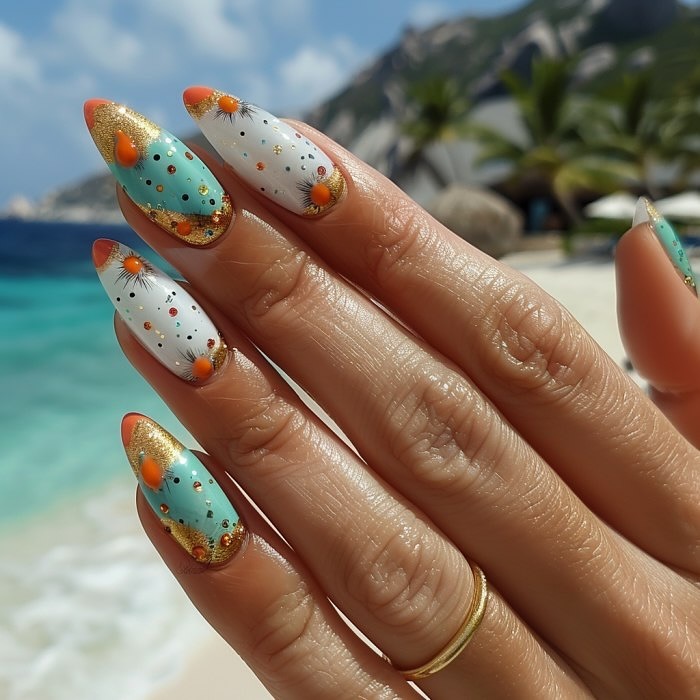 cool beach nails