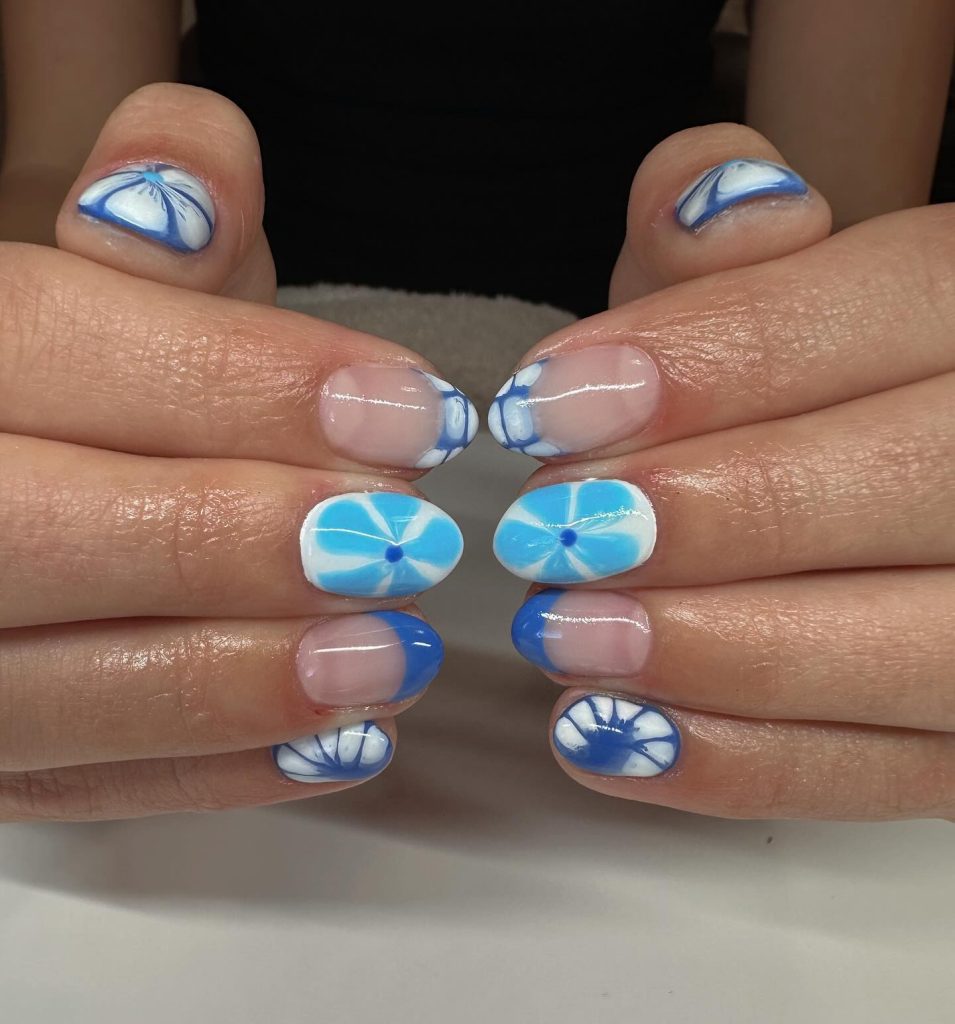 flower beach nails