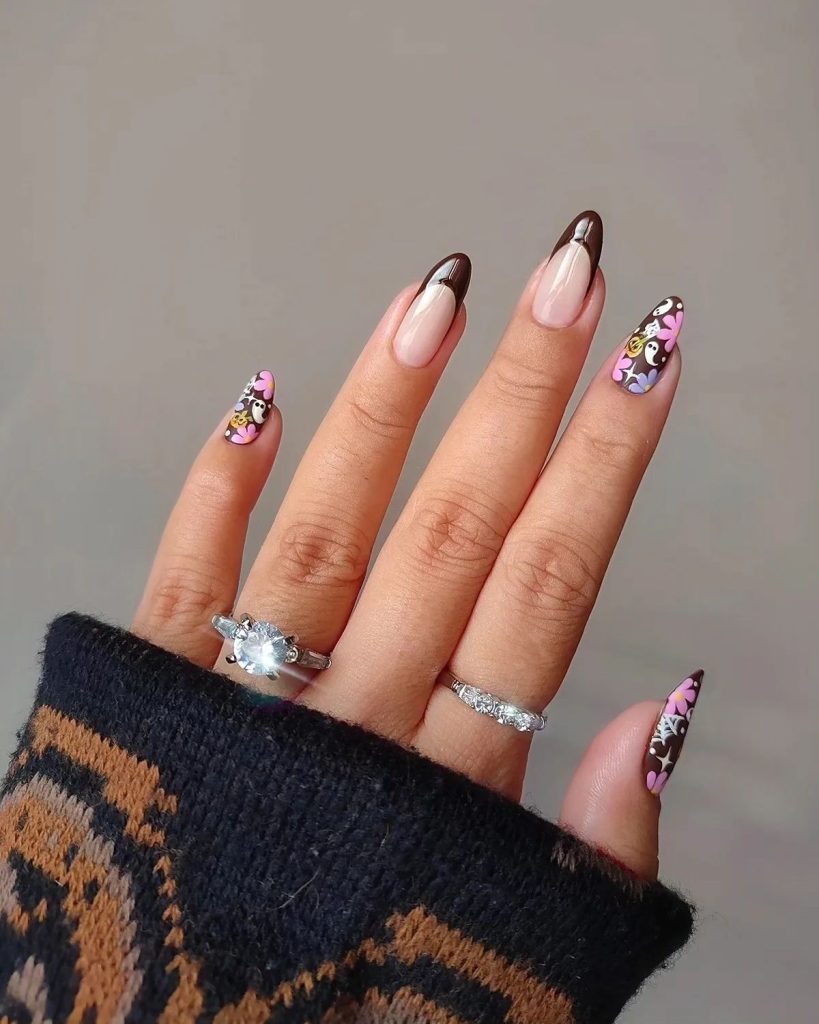 french hallowen nails