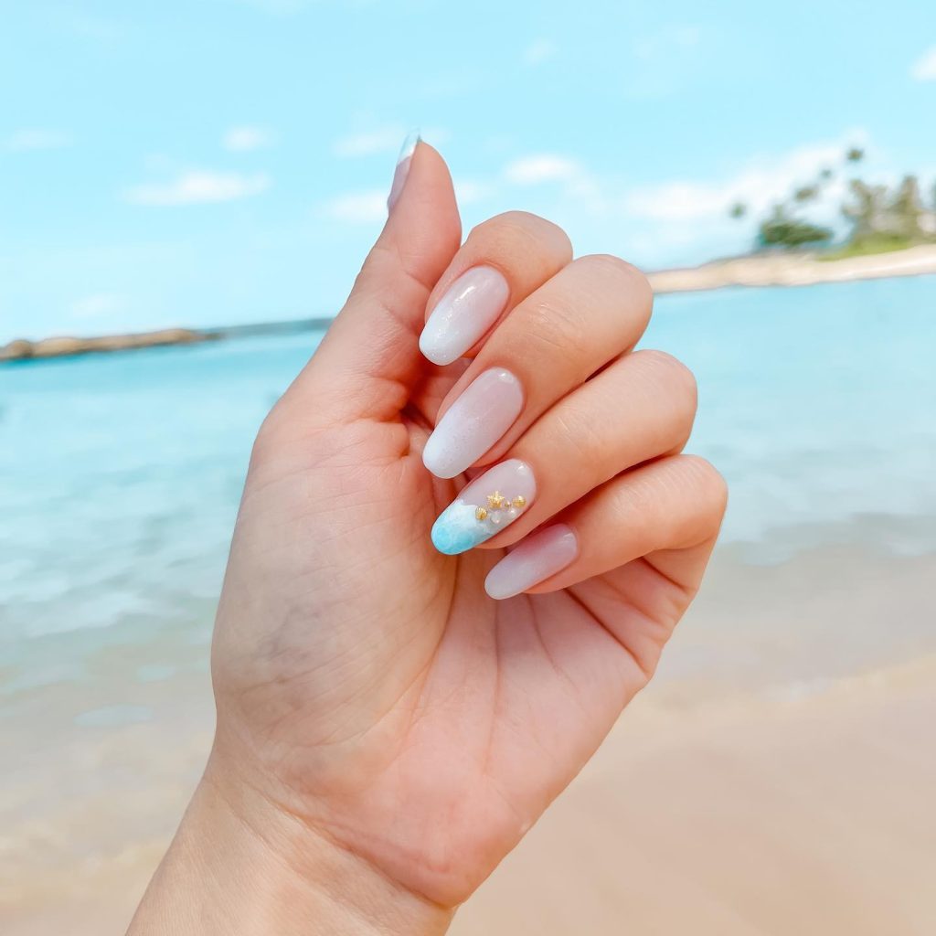 gel beach nails