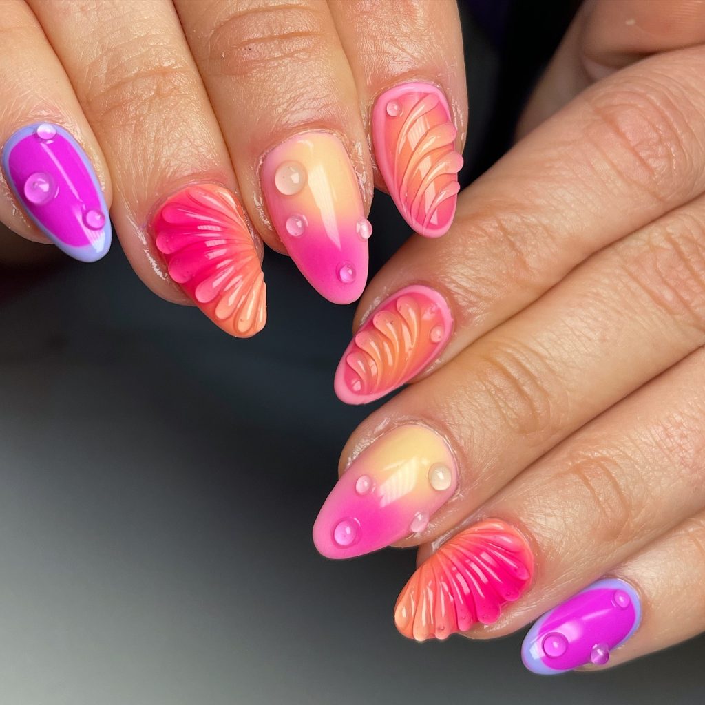 orange sea nails