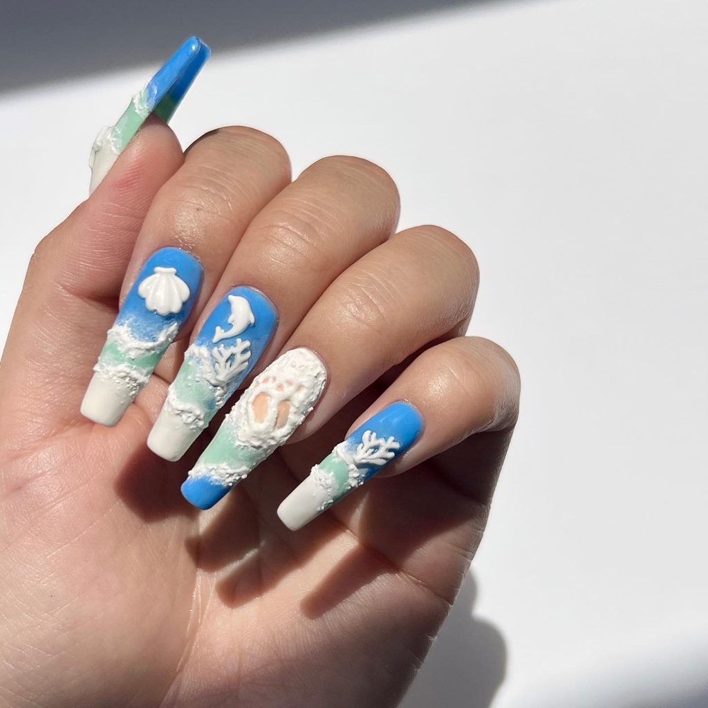 sea beach nails