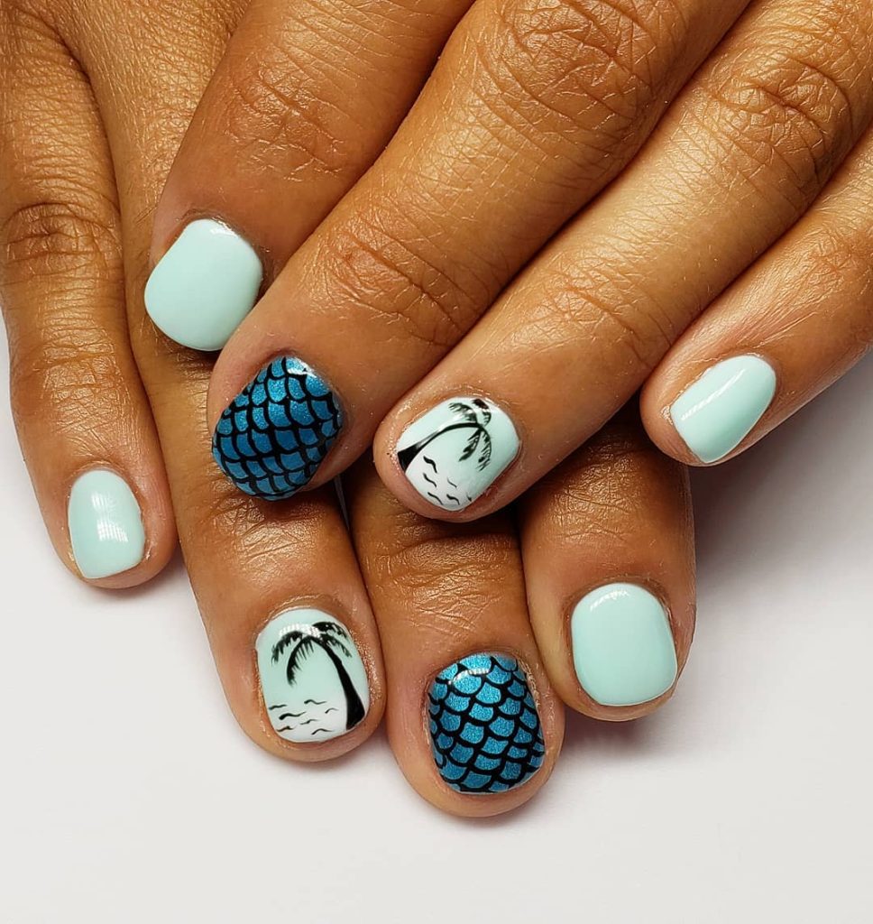 short beach nails