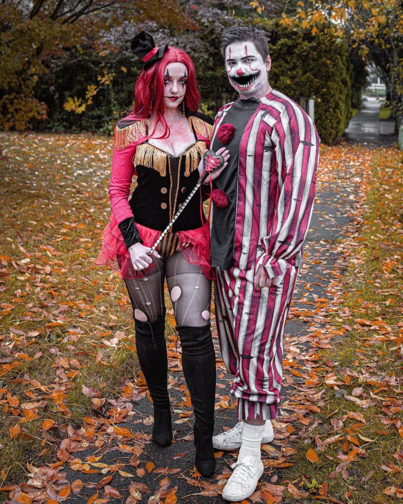 Clown Couple Halloween Costumes