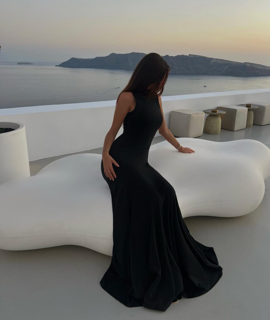 black mermaid dress