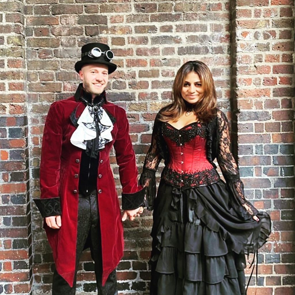 gothic halloween couple costumes